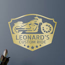 Custom Metal Wall Art - Personalized Biker Sign