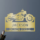 Custom Metal Wall Art - Personalized Biker Sign