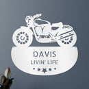 Custom Metal Wall Art - Personalized Biker Sign