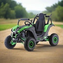 MotoTec Raider 1200W 48V/12AH Kids Electric Full Suspension UTV, Green (SAK76283)