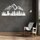 Mountain and Forest Metal Wall Decor