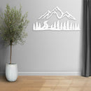Mountain and Forest Metal Wall Decor