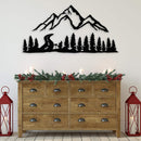 Mountain and Forest Metal Wall Decor