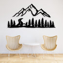 Mountain and Forest Metal Wall Decor