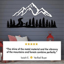 Mountain and Forest Metal Wall Decor