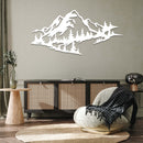 Mountain Range View Metal Wall Art – Scenic Landscape Home Decor