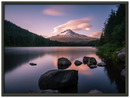 Mount Hood Print Metal Wall Art – Oregon Mountain Pacific Northwest Scenic Decor
