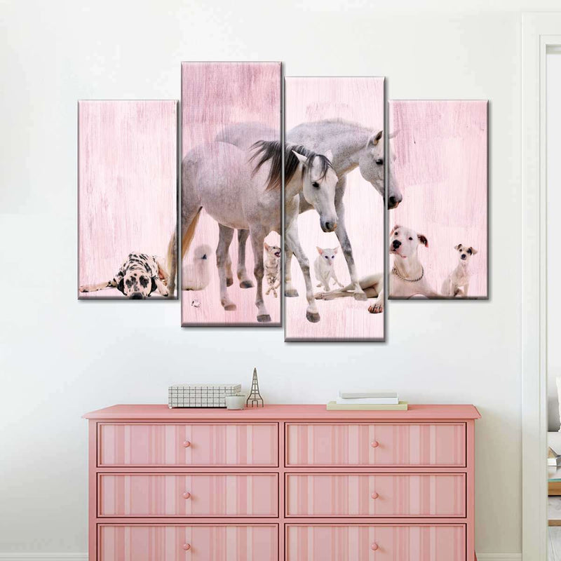 Dogs And Horses Wall Art