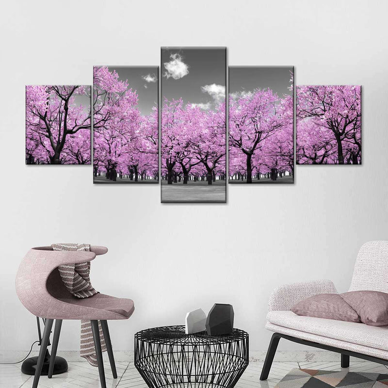 Pop Pink Forest Wall Art