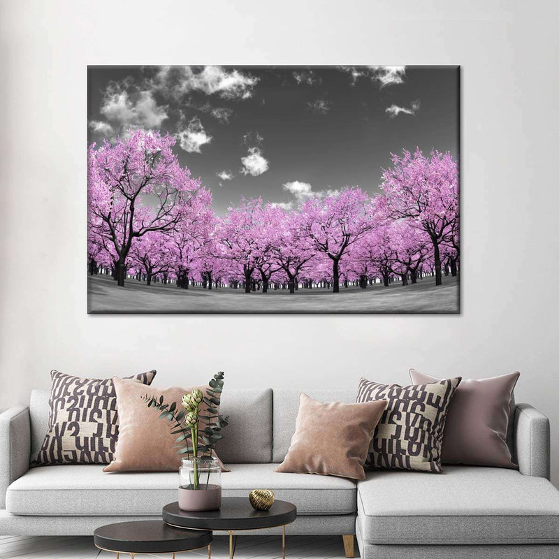 Pop Pink Forest Wall Art