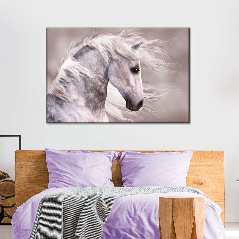 Arabian Dapple Grey Horse Wall Art