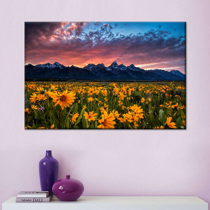 Grand Teton Wildflowers Wall Art