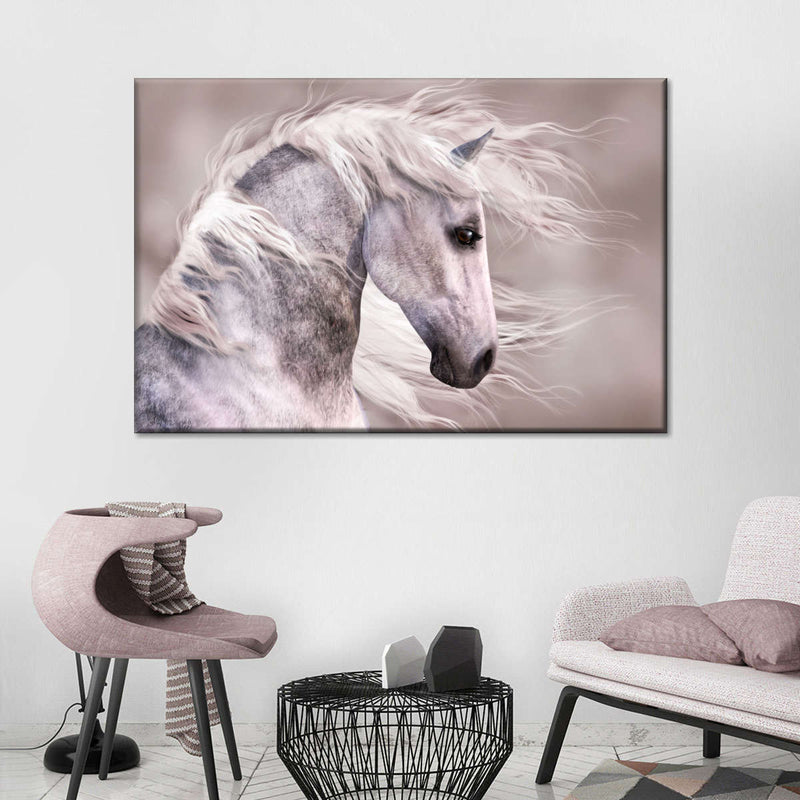 Arabian Dapple Grey Horse Wall Art