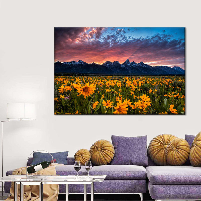 Grand Teton Wildflowers Wall Art