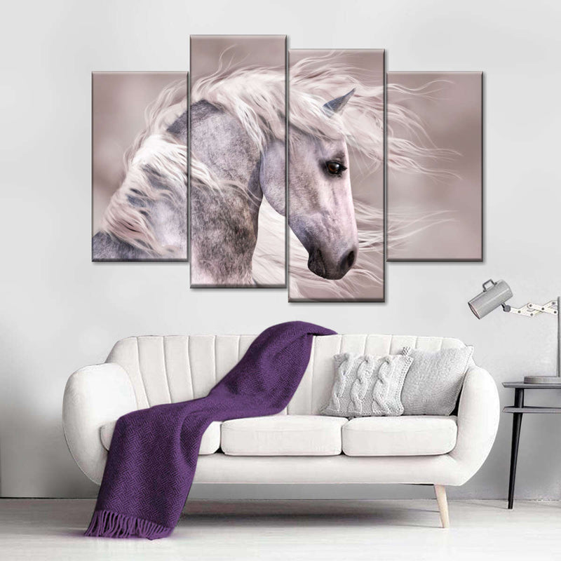 Arabian Dapple Grey Horse Wall Art