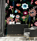 Flowers on Dark Wallpaper