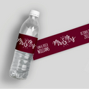 Mr Mrs Water Bottle Labels