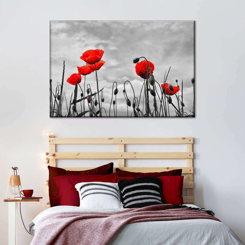 Pop Red Poppies Wall Art