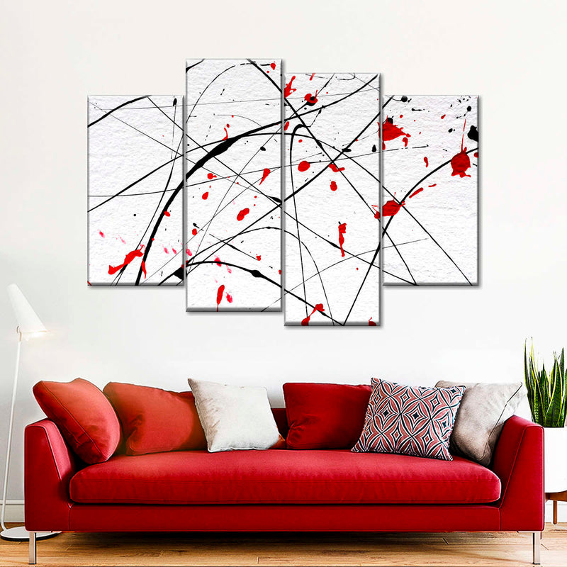 Modern Abstract Splash Wall Art