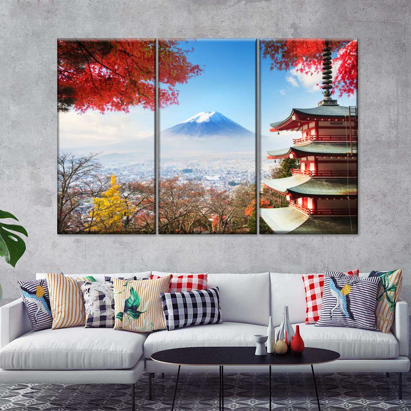 Autumn Mount Fuji Wall Art