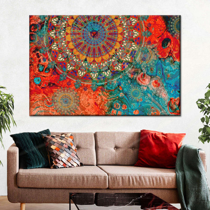 Abstract Tribal Mandalas Wall Art