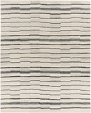 Moorebank Black Striped Wool Rug