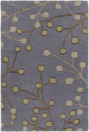 Elsu Brown Beige Wool Rug