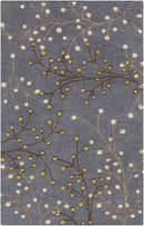 Elsu Brown Beige Wool Rug