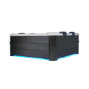 MSpa Oslo Frame 6-Person 120 Jets Square Spa W/ LED Lights & Integrated App Control [F-OS063W] (SAK93516)