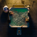 MSpa Oslo Frame 6-Person 120 Jets Square Spa W/ LED Lights & Integrated App Control [F-OS063W] (SAK93516)