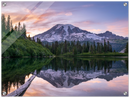 Mount Rainier Print Metal Wall Art – Pacific Northwest Mountain Scenic Decor