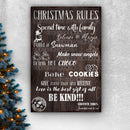 Christmas Rules Sign