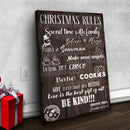 Christmas Rules Sign