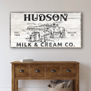 Personalized Milk & Cream Co Sign II