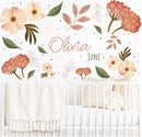 Wild Flowers & Leaves - Fabric Nursery Wall Art Decals
