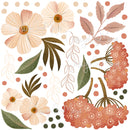 Flowers & Leaves - Fabric Nursery Wall Art Decals