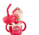 Mud Pie Berry Silicone Cup & Bib Set - Final Sale