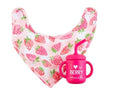 Mud Pie Berry Silicone Cup & Bib Set - Final Sale