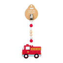 Mud Pie Fire Truck Clip-On Teether