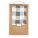 Mud Pie Muslin Gingham Swaddle Blanket