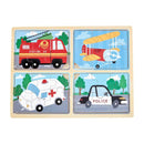 Mud Pie TRANSPORTATION 4 IN 1 PUZZLE