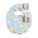 Mud Pie Blue Milk Muslin Bib And Spoon