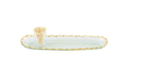 Mud Pie Gold Edge Tray & Toothpick Set