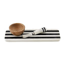 Mud Pie Striped Marble Tray & Dip Set