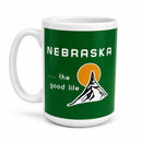 Nebraska The Good Life Mug | 15 oz | Chimney Rock | Nebraska State Historical Society