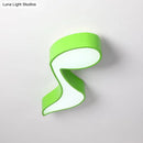 Multicolor acrylic musical note led ceiling light for kindergarten