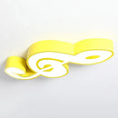 Multicolor acrylic musical note led ceiling light for kindergarten