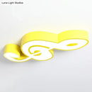 Multicolor acrylic musical note led ceiling light for kindergarten