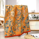 Multicolor gauze flower bath towel – bedroom floral throw blanket