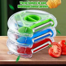Multicolor magic peeler trio set for kitchen slicing and shredding